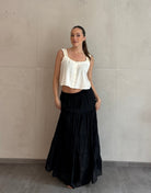 Maxi Rock aus Baumwolle – Sommerliebling mit Stufendesign - Switch - Fashion