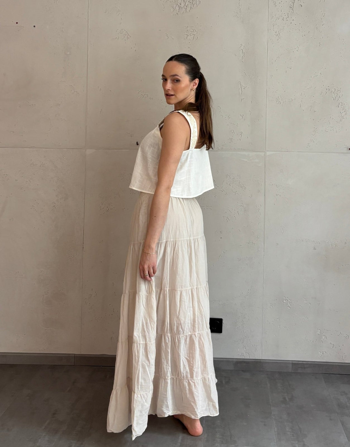 Maxi Rock aus Baumwolle – Sommerliebling mit Stufendesign - Switch - Fashion