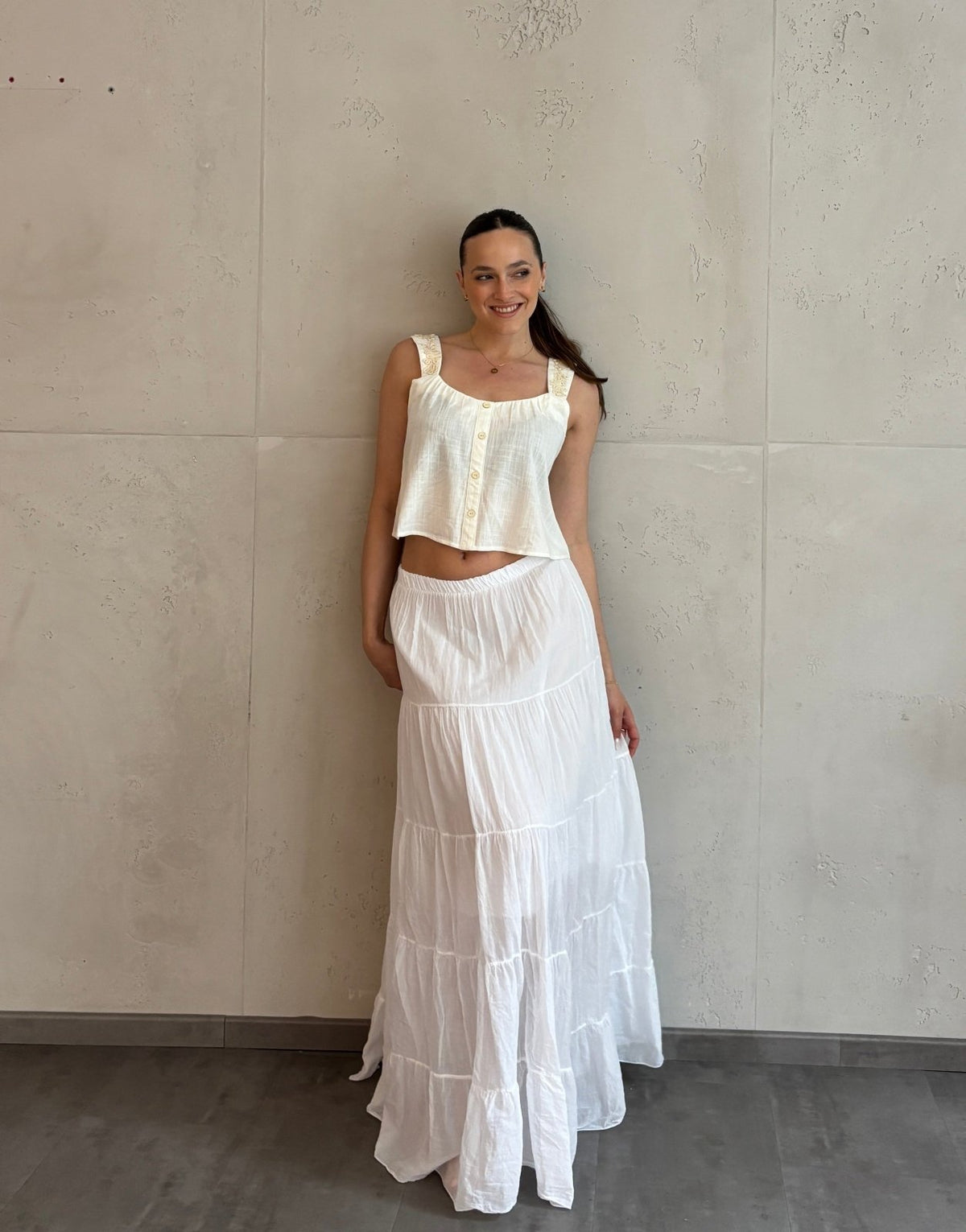 Maxi Rock aus Baumwolle – Sommerliebling mit Stufendesign - Switch - Fashion