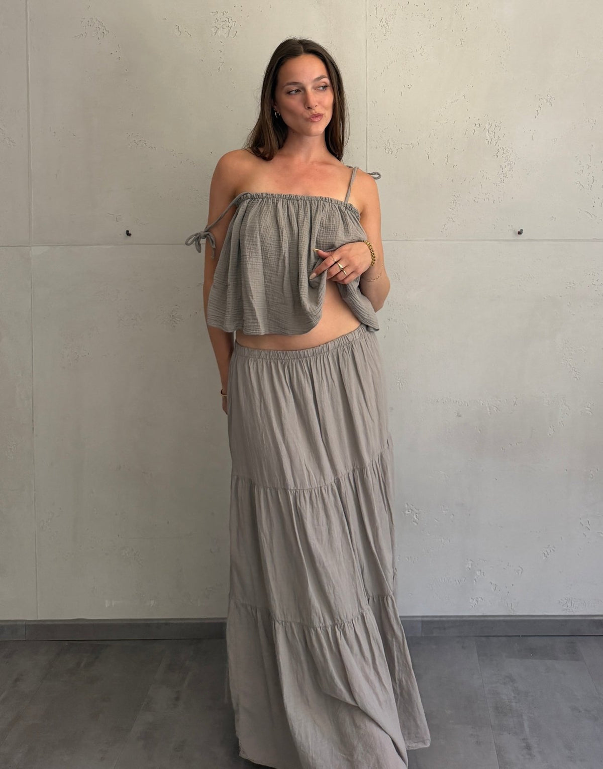 Maxi Rock aus Baumwolle – Sommerliebling mit Stufendesign - Switch-Fashion