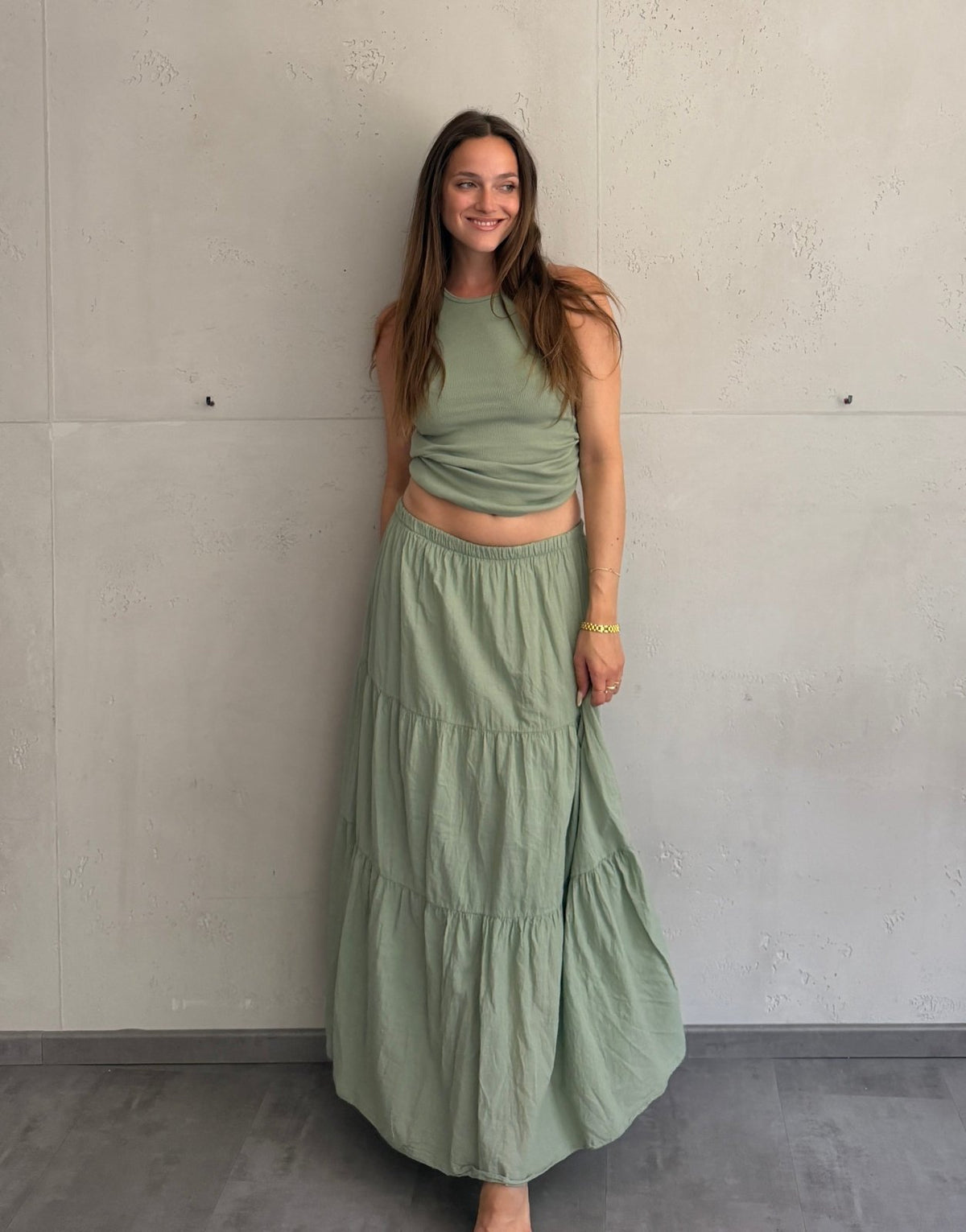 Maxi Rock aus Baumwolle – Sommerliebling mit Stufendesign - Switch-Fashion