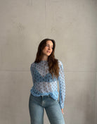 Mesh - Langarmshirt mit Polka Dots - Switch - Fashion
