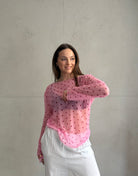 Mesh - Langarmshirt mit Polka Dots - Switch - Fashion