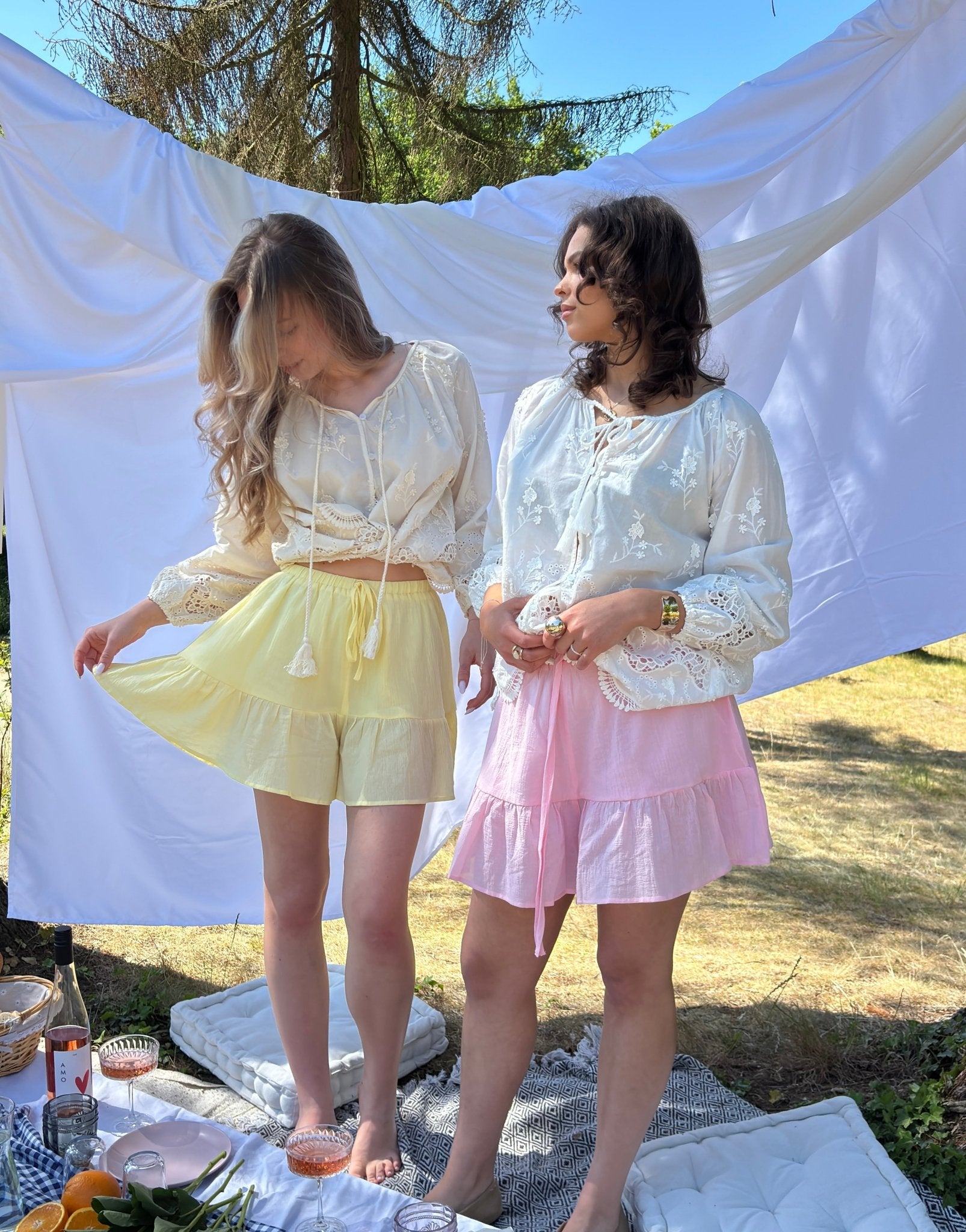 Mini Skort aus Baumwolle – Sommer Essential mit Volant - Switch - Fashion