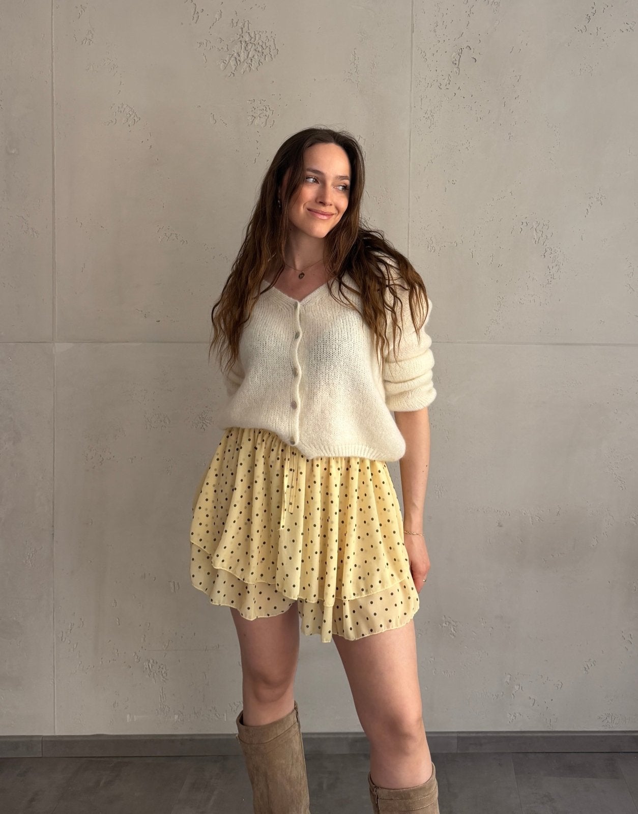 Mini - Skort mit Punktemuster - Switch - Fashion