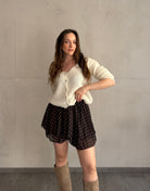 Mini - Skort mit Punktemuster - Switch - Fashion