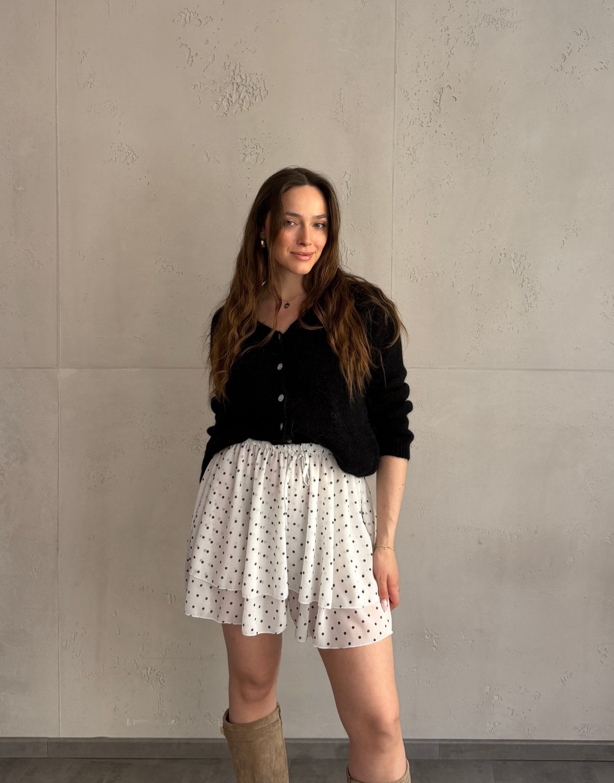 Mini - Skort mit Punktemuster - Switch - Fashion