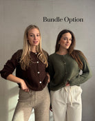 Mohair Strickjacke mit Rundhals - Switch - Fashion