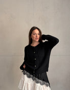 Mohair Strickjacke mit Rundhals - Switch - Fashion