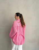 Musselin - Bluse mit Längs - Streifen - Switch - Fashion