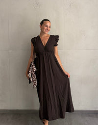 Musselin Maxikleid mit Rückenausschnitt uni – Fließend, leicht, sommerlich