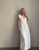 Musselin Maxikleid mit Rückenausschnitt uni – Fließend, leicht, sommerlich - Switch - Fashion