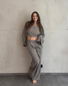 Musselin Set aus weiter Bluse und verstellbarer Hose - Switch - Fashion