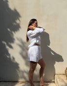 Musselin Set – Longsleeve & Shorts aus 100% Baumwolle - Switch-Fashion