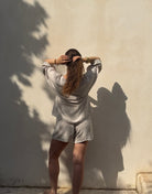 Musselin Set – Longsleeve & Shorts aus 100% Baumwolle - Switch-Fashion