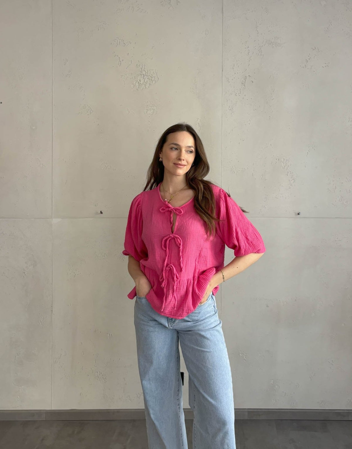 Musselinbluse zum Binden - Switch - Fashion