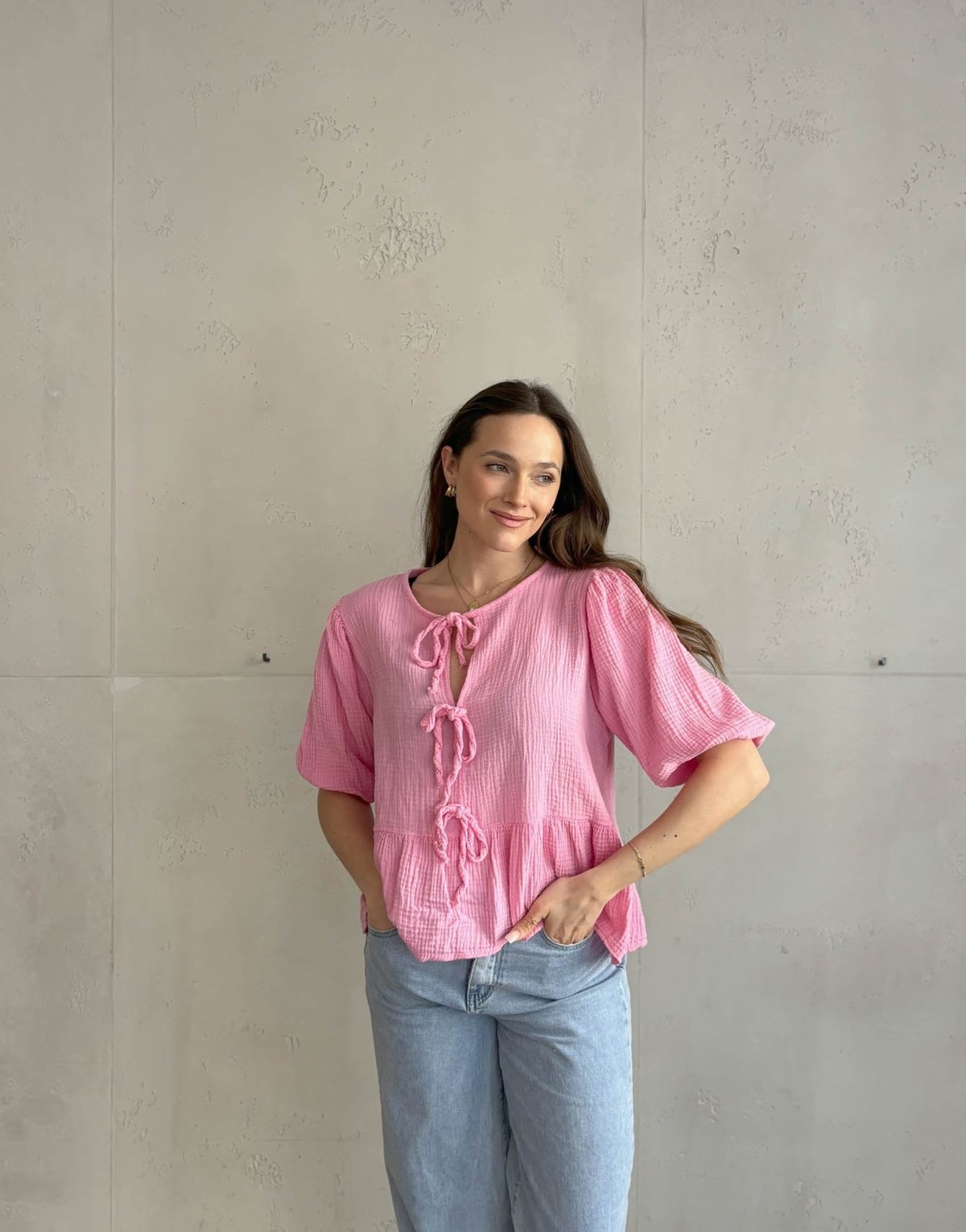 Musselinbluse zum Binden - Switch - Fashion