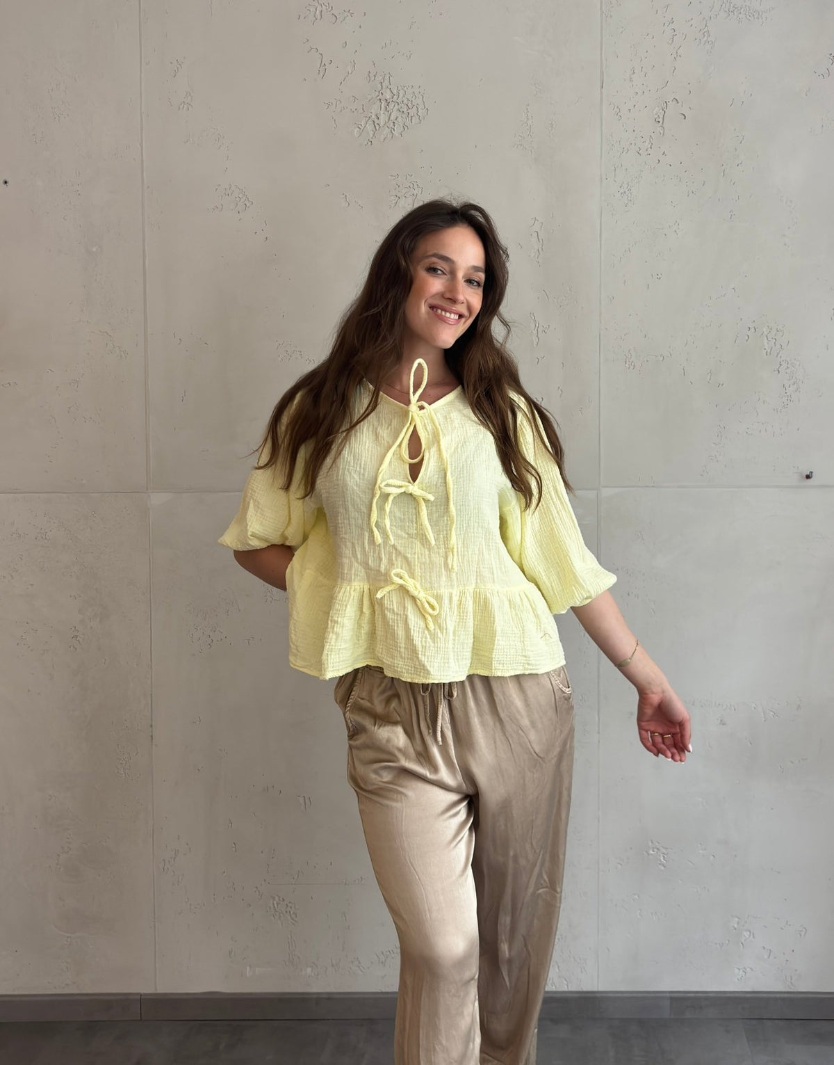 Musselinbluse zum Binden - Switch - Fashion