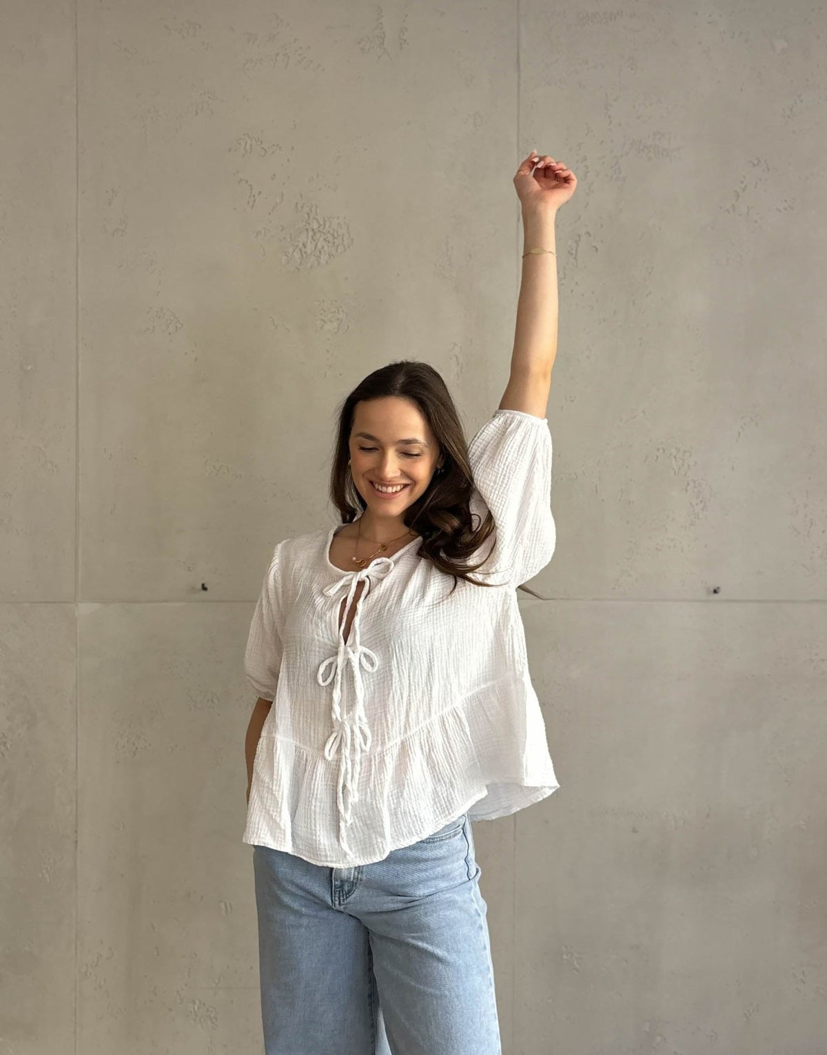 Musselinbluse zum Binden - Switch - Fashion