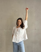 Musselinbluse zum Binden - Switch - Fashion