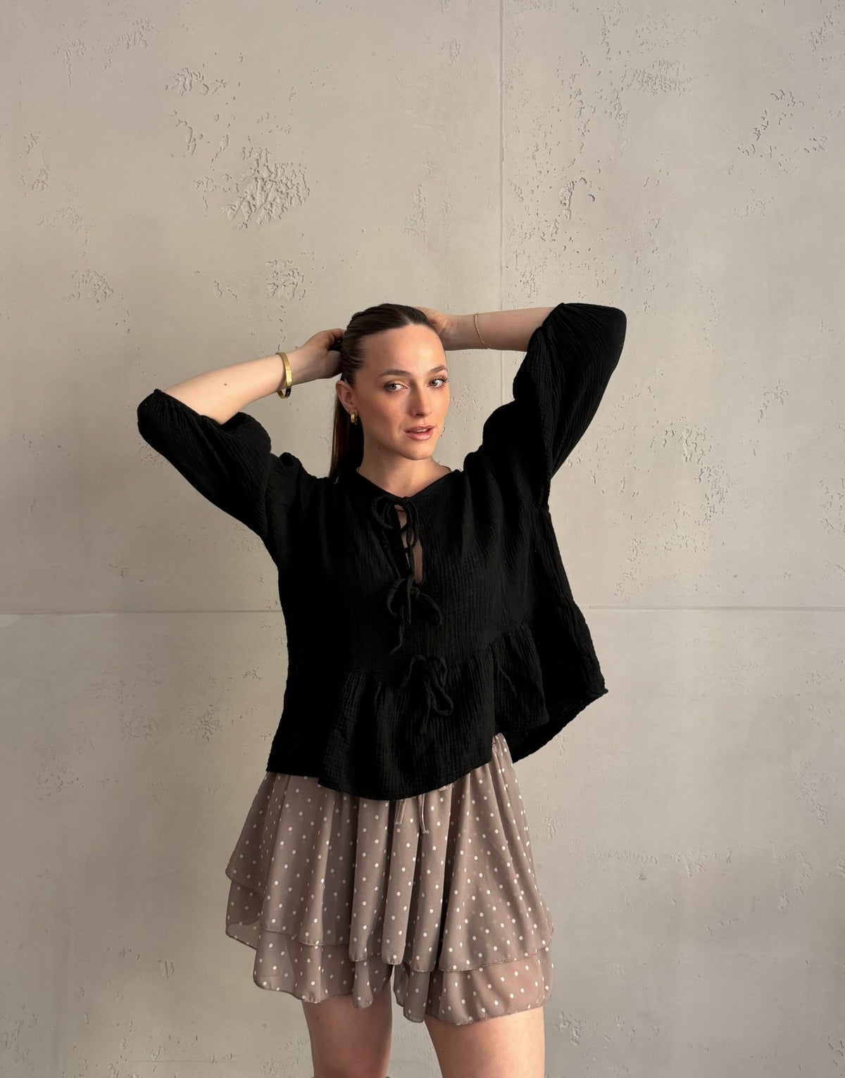 Musselinbluse zum Binden - Switch - Fashion