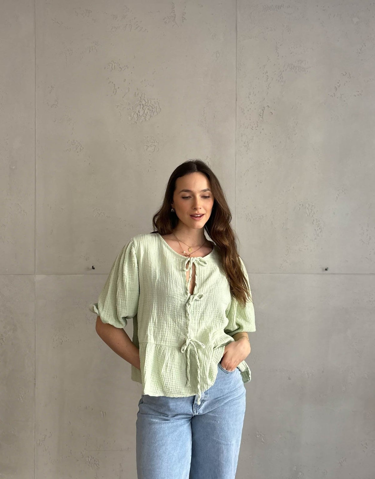 Musselinbluse zum Binden - Switch - Fashion