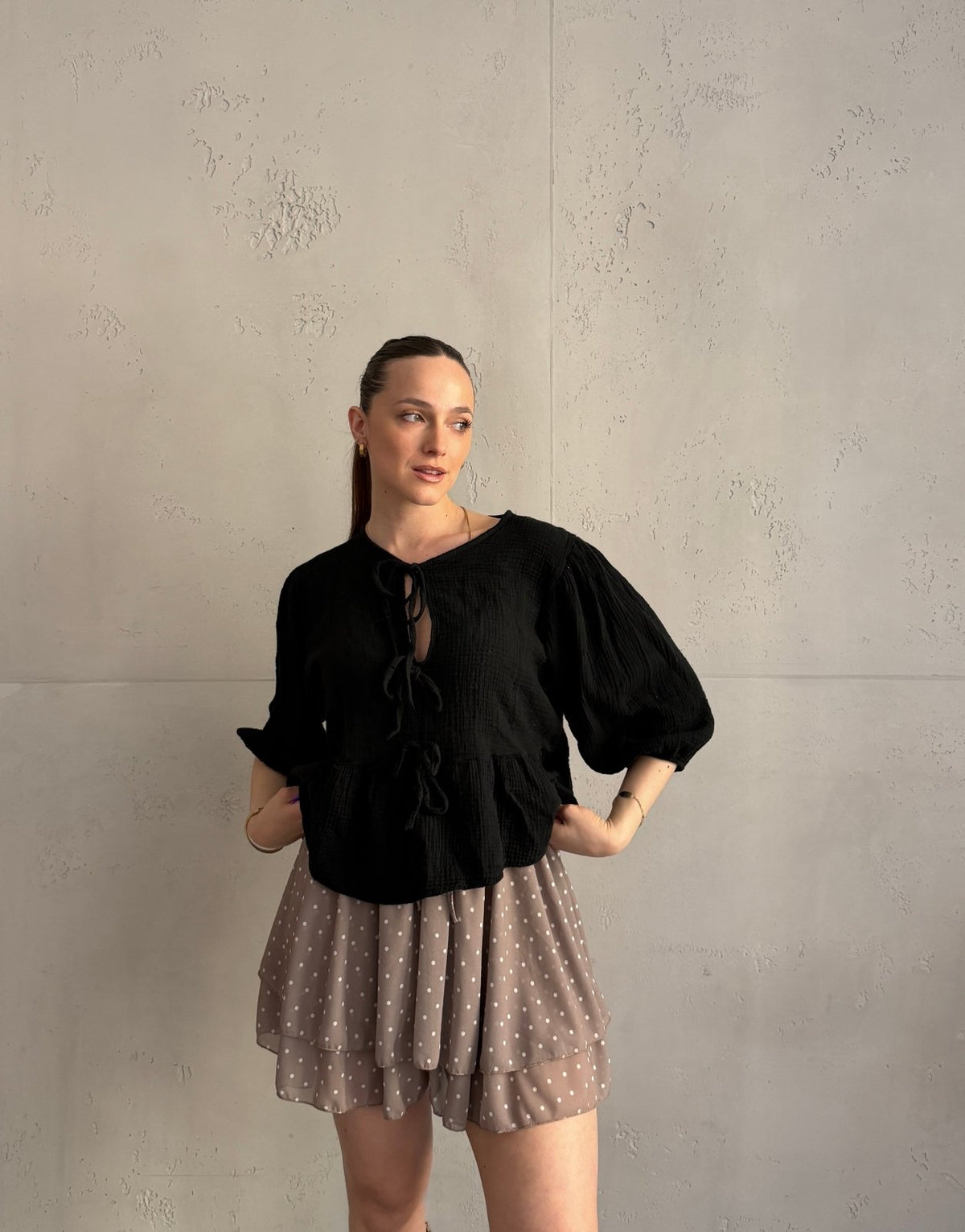Musselinbluse zum Binden - Switch - Fashion