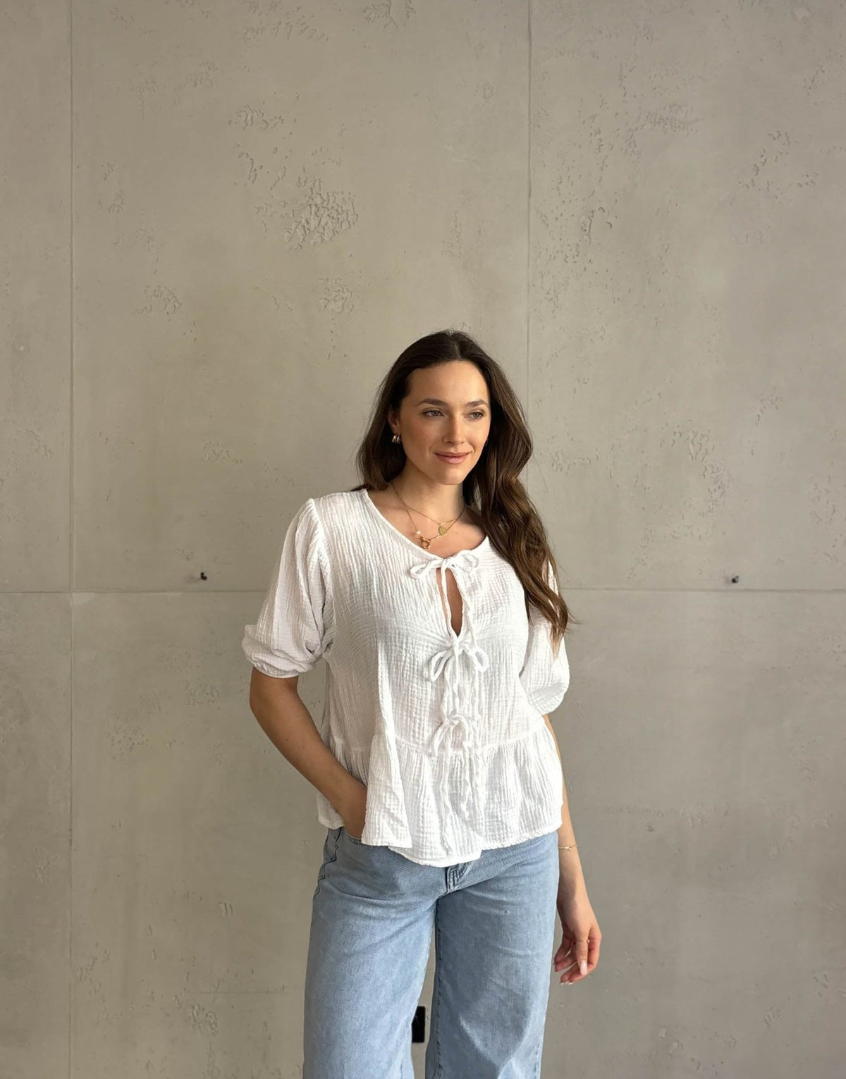 Musselinbluse zum Binden - Switch - Fashion