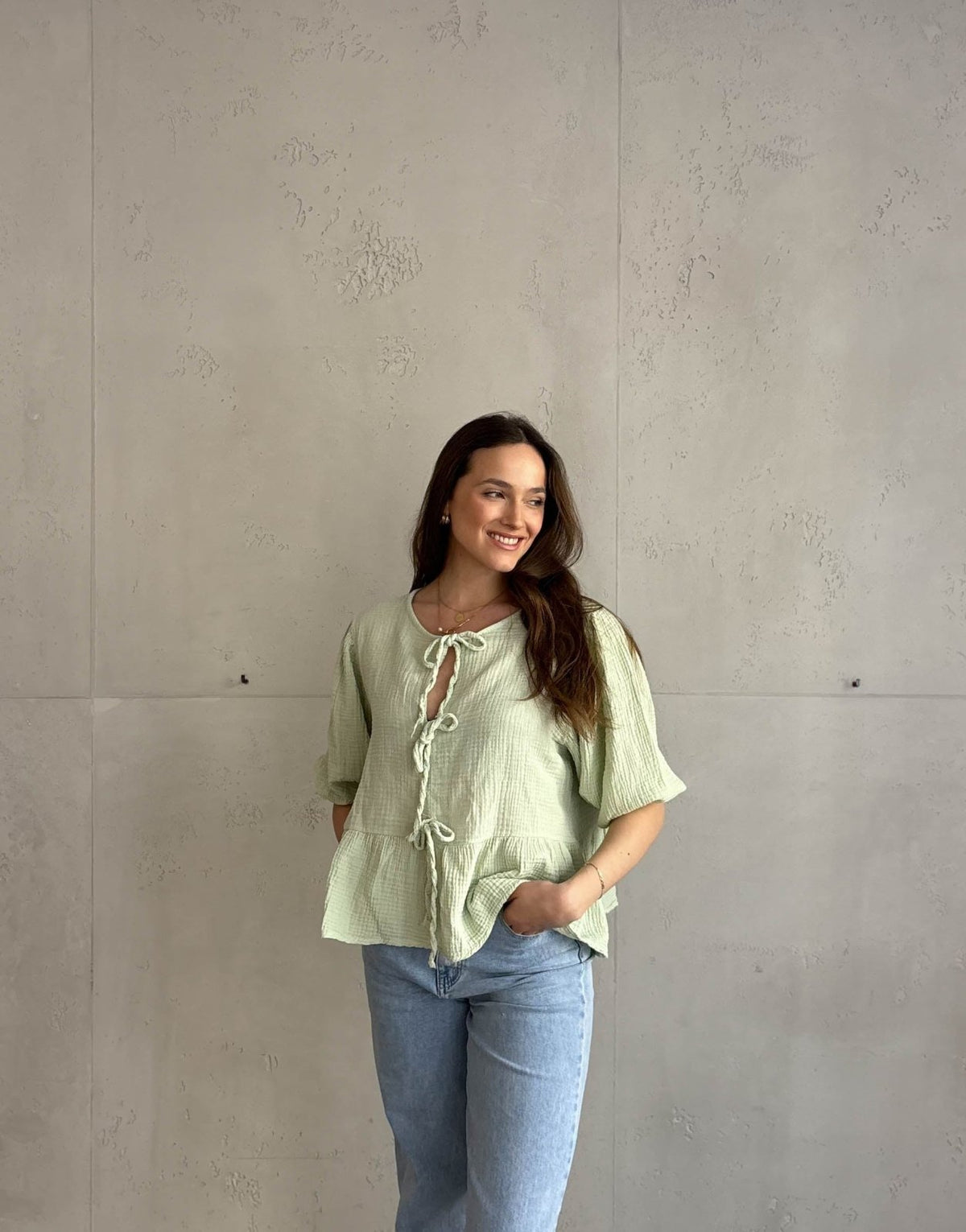 Musselinbluse zum Binden - Switch - Fashion