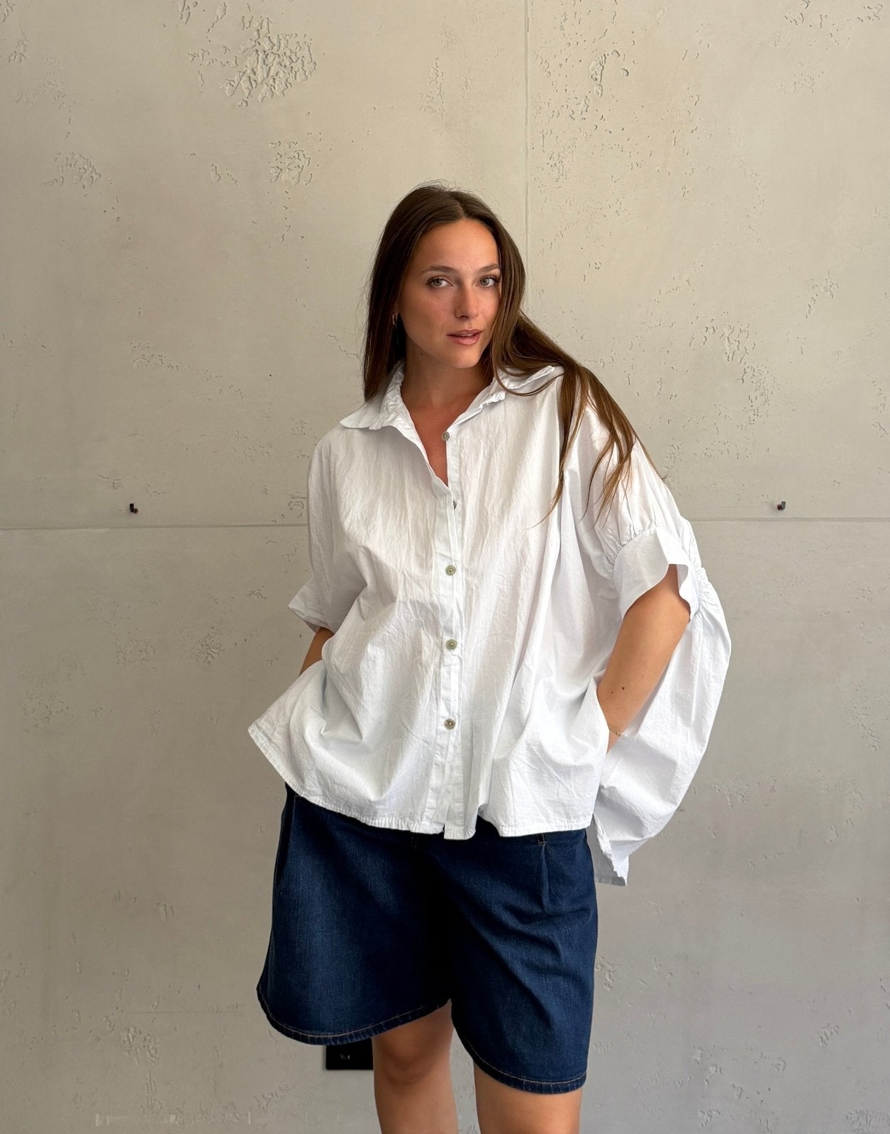 Oversize Baumwollbluse – Unser absoluter Store-Bestseller - Switch-Fashion