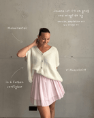 Oversized Pullunder mit Knopfleiste und V-Ausschnitt in Mohair - Switch-Fashion