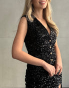 Pailetten Weste - Switch - Fashion