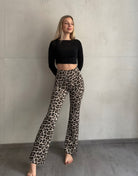 Pilates Leo Leggings mit ausgestelltem Bein - Switch - Fashion