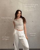 Polka Dot Mesh Top mit Untershirt – Figurbetont & tailliert - Switch - Fashion