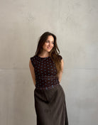 Polka Dot Mesh Top mit Untershirt – Figurbetont & tailliert - Switch - Fashion