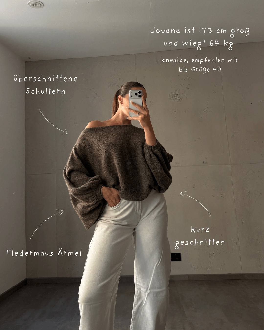 Pullover mit Fledermausärmeln - Switch-Fashion