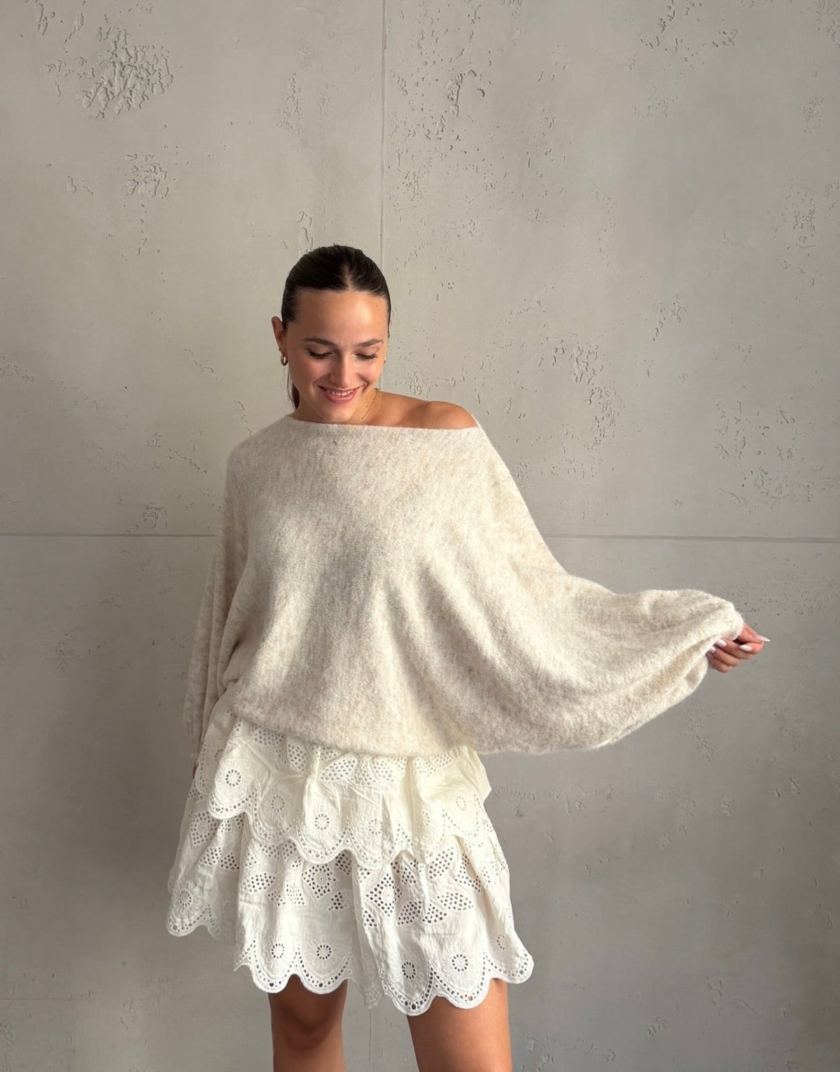 Pullover mit Fledermausärmeln - Switch-Fashion