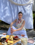 Rüschen - Top mit U - Boot - Ausschnitt - Switch - Fashion