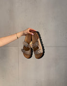 Schlappen mit Strass und Doppelriemen - Switch - Fashion