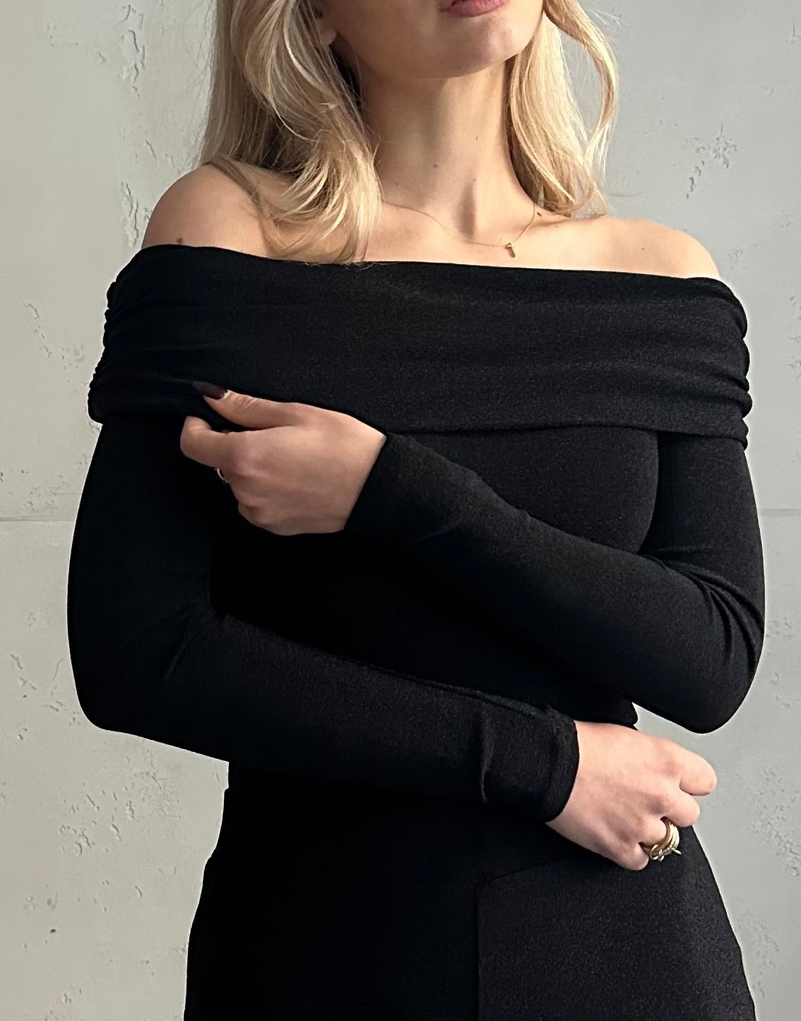 Schulterfreier Lurex Body - Switch - Fashion