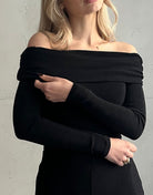 Schulterfreier Lurex Body - Switch - Fashion