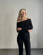 Schulterfreier Lurex Body - Switch - Fashion