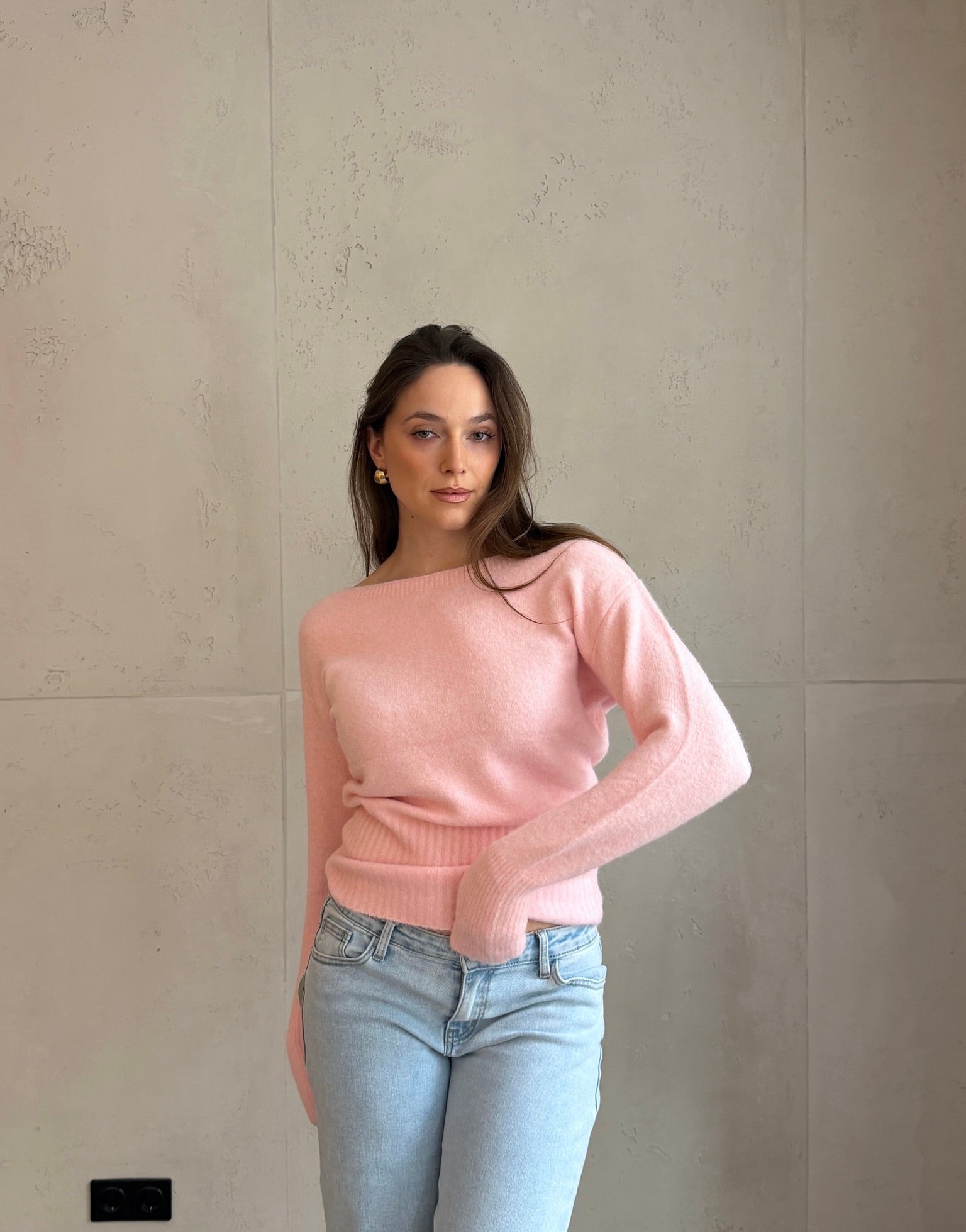 Schulterfreier Pullover Eng & Tailliert - Switch - Fashion