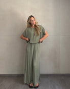 Silky Set – Oversize Shirt & Wide Leg Pants aus Viskose - Switch-Fashion