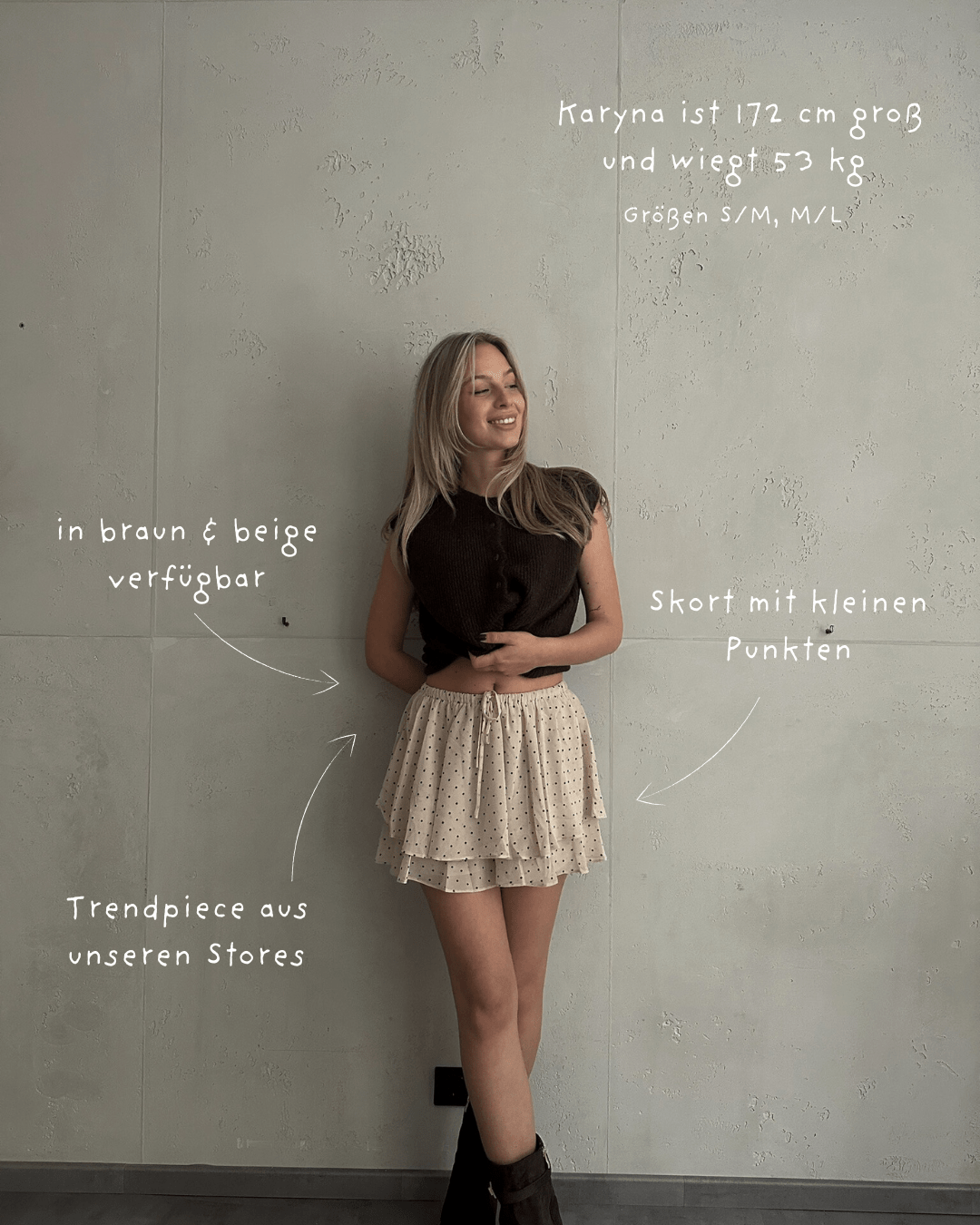 Skort mit kleinen Punkten - Switch - Fashion