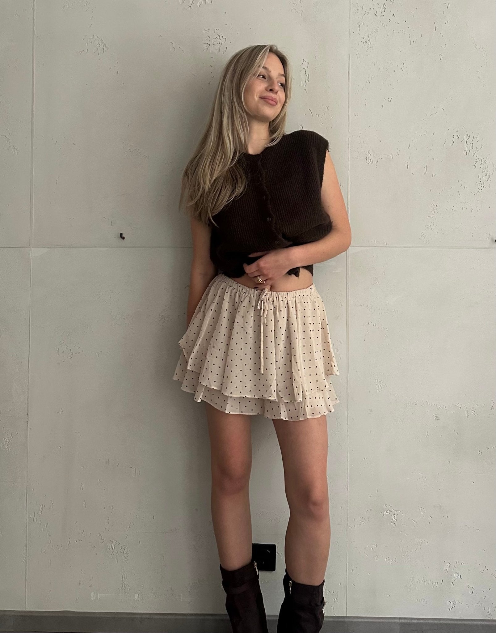 Skort mit kleinen Punkten - Switch - Fashion