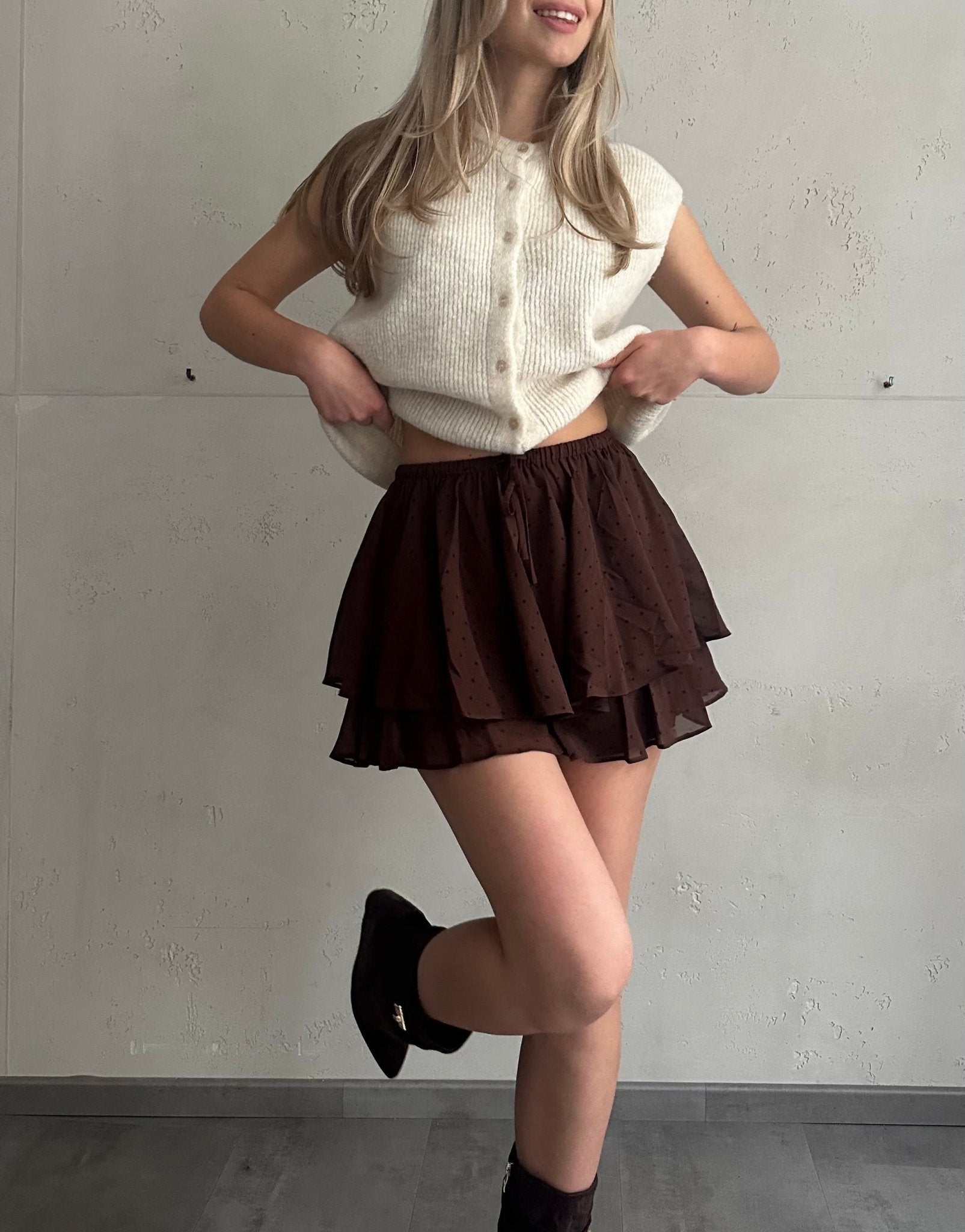 Skort mit kleinen Punkten - Switch - Fashion