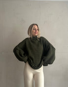 Stehkragen Strickpullover - Switch - Fashion