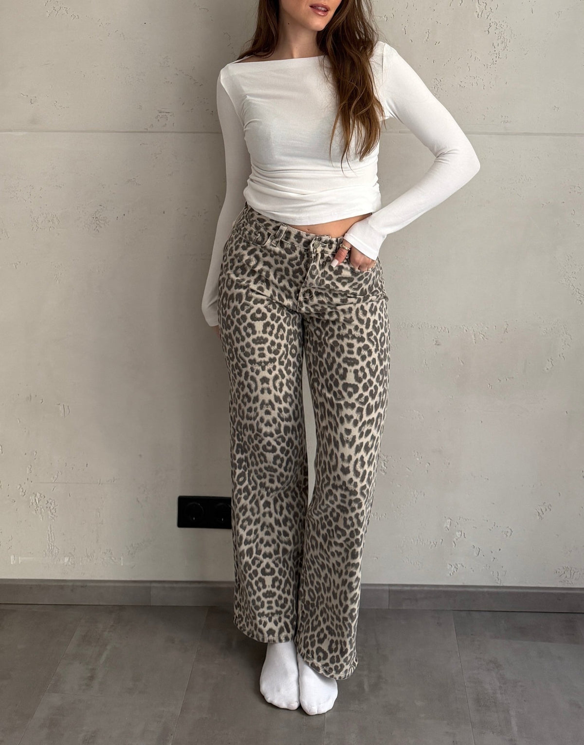Straight Leg Leo Jeans mit Stretch - Switch - Fashion