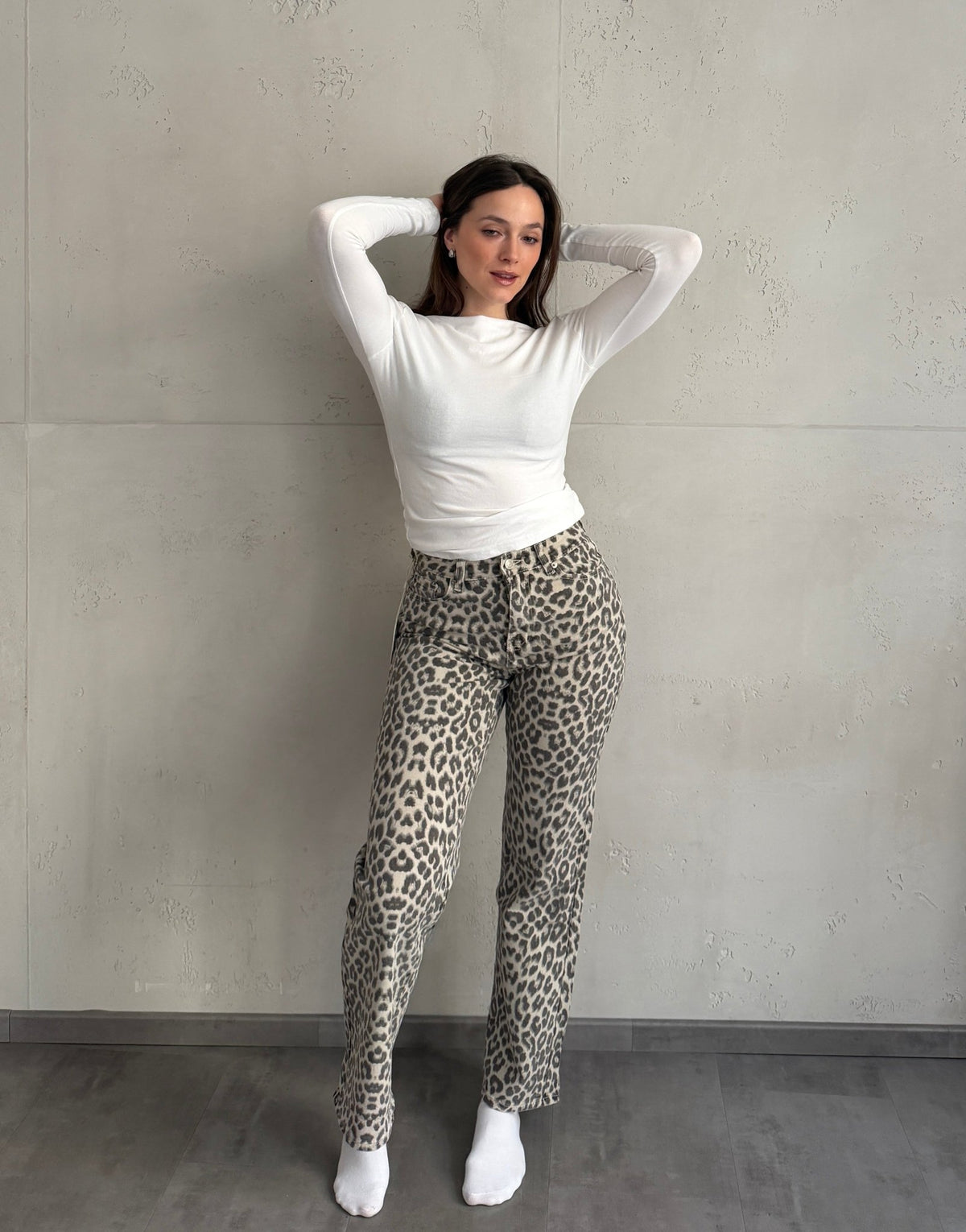 Straight Leg Leo Jeans mit Stretch - Switch - Fashion